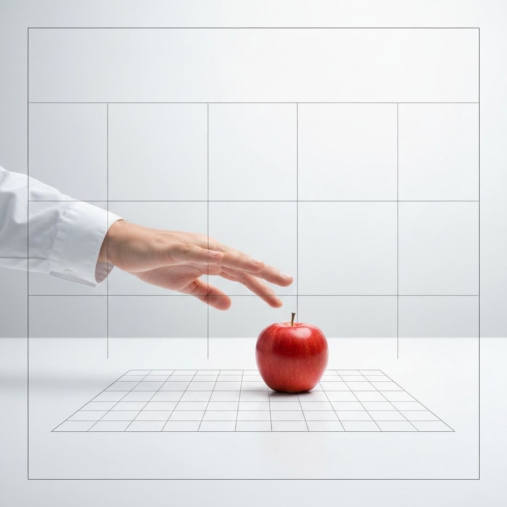 Minimalist food choice scene with environmental context