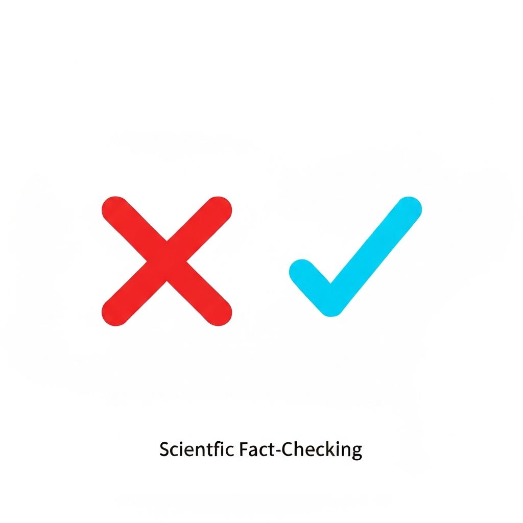 X mark and check mark symbols representing myth debunking